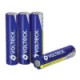 Pilas recargables, uso general, AAA, 600 mAh, 4 piezas – VOLTECK