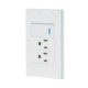 Placa armada 1 interruptor, 2 contactos, 1mod, Española, blanco – VOLTECK