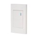 Placa armada 1 interruptor, 3 módulos, Española, blanco – VOLTECK