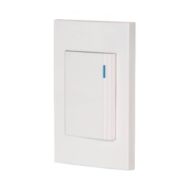 Placa armada 1 interruptor, 3 módulos, Española, blanco – VOLTECK