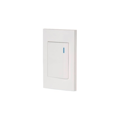 Placa armada 1 interruptor, 3 módulos, Española, blanco – VOLTECK