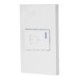 Placa armada 1 interruptor de timbre, 1.5mod, Española, blanco – VOLTECK