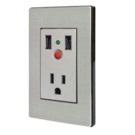 Placa de 1 Contacto y 2 puertos USB ADIR