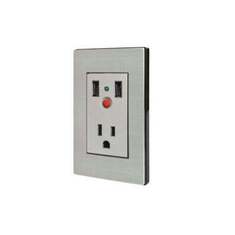 Placa de 1 Contacto y 2 puertos USB ADIR