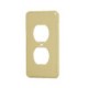 Placa dúplex de aluminio, línea Standard – VOLTECK