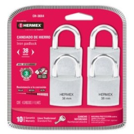 Candado Acero 38mm CH-38X4 HERMEX