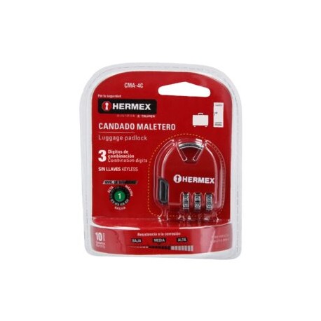 Candado Maletero 4mm HERMEX