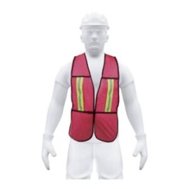 Chaleco de Seguridad con Cintas Reflejantes Rojo CHS-200R PRETUL