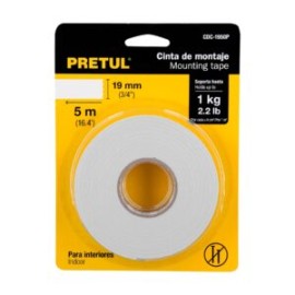 Cinta Doble Acción 19mm PRETUL