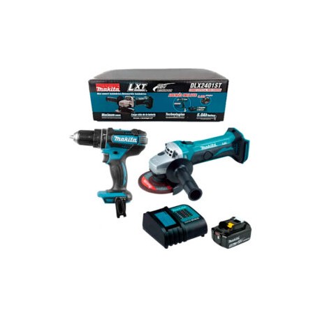 Combo Miniesmeriladora y Rotomartillo DLX2401ST MAKITA