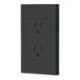 Contacto Duplex Negro VOLTECK