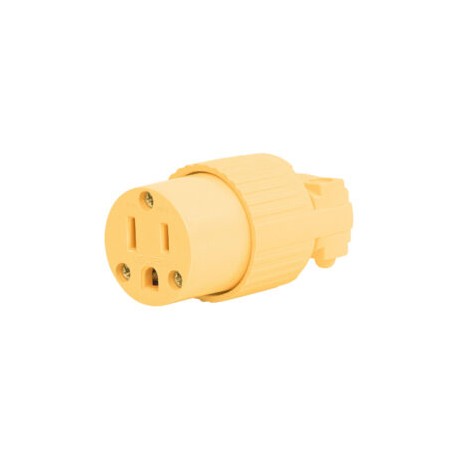 Contacto industrial, plástico, 2 polos, 3 hilos, 15A, 127V – VOLTECK