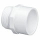 Cople Macho PVC 1/2
