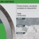 Disco de diamante, rin continuo, 7″, Pretul