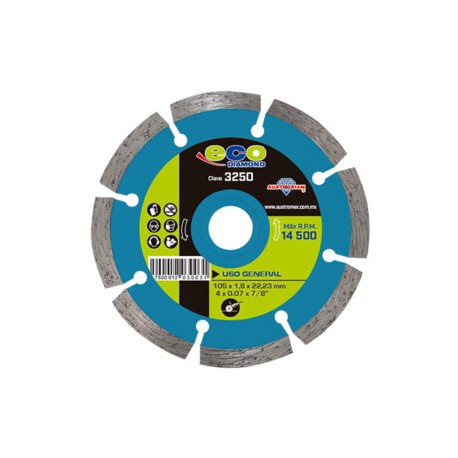 Disco Diamante Rin Segmentado 4 1/2 3250 AUSTROMEX