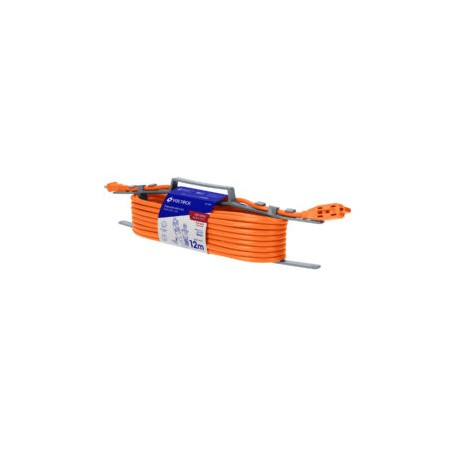 Extensión eléctrica uso rudo, 12 m, calibre 16, Volteck