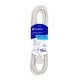 Extensión eléctrica doméstica, 10 m, blanca, Volteck