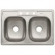Fregadero 2 Tinas 84 x 56 x 15cm FOSET