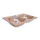 Fregadero 2 Tinas 84 x 56 x 15cm FOSET