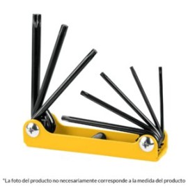 Juego 8 llaves torx, tipo navaja, Pretul
