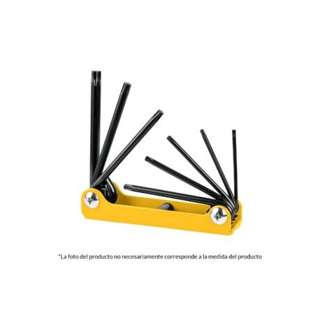 Juego 8 llaves torx, tipo navaja, Pretul
