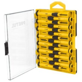 Juego de 15 Desarmadores de precisión J-DEJ-15 PRETUL