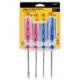 Juego de 4 Desarmadores con Mango PVC JD-4TP PRETUL