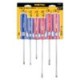 Juego de 6 Desarmadores con Mango PVC JD-6TP PRETUL