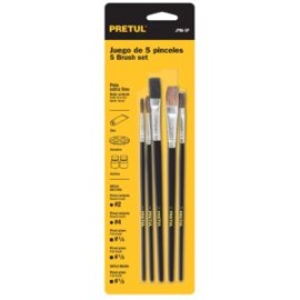 Juego Pinceles JPIN-5P PRETUL