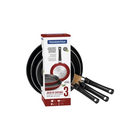 Juego Sartenes 3 pza Tramontina
