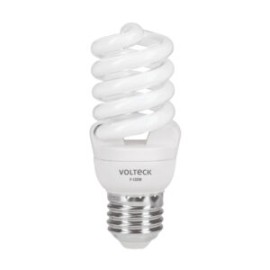 Lámpara 13 W, espiral mini, luz día, T2, en blíster – VOLTECK