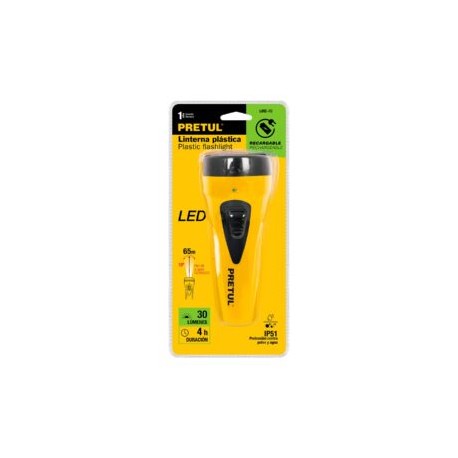 Linterna Recargable LED LIRE-7C PRETUL