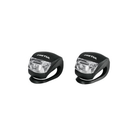 Linternas de silicón para bicicleta, 2 piezas, Pretul