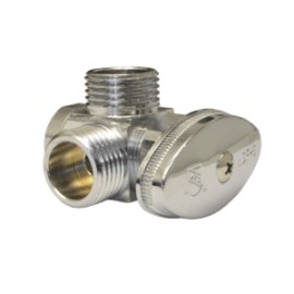 Llave de Control de 1/4 de Vuelta 1/2″ FNPT X 1/2″ M. X 1/2″ M. Angular 2 Salidas IP-137 COFLEX
