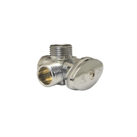 Llave de Control de 1/4 de Vuelta 1/2″ FNPT X 1/2″ M. X 1/2″ M. Angular 2 Salidas IP-137 COFLEX