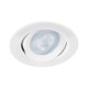 Luminario empotrable redondo de LED, dirigible 5 W, blanco – VOLTECK