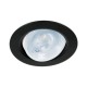 Luminario empotrable redondo de LED, dirigible 5 W, negro – VOLTECK