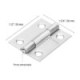 Bisagra rectangular 1-1/2″, acero inoxidable – VOLTECK