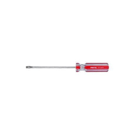 Desarmador plano, 1/4 x 6″, mango PVC, Pretul