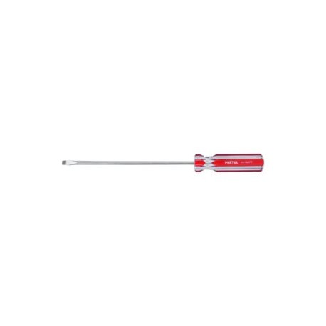 Desarmador plano, 1/4 x 8″, mango PVC, Pretul