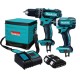 Combo Rotomartillo y Atornillador Inalámbrico DLX2131SY MAKITA