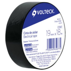 Cinta de aislar,  33, 18 m, negra, Volteck
