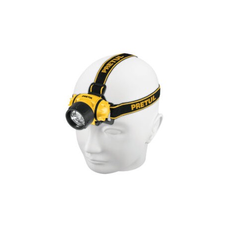 Linterna de minero, 65 lúmenes, 7 LED, 3 pilas AAA – PRETUL