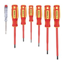 Juego de 6 Desarmadores Dieléctricos y 1 Probador DTJ-7D TRUPER