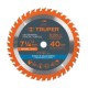 Disco Sierra para Madera de 7-1/4″ con 40 dientes y Centro de 5/8″ ST-740 TRUPER