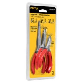 Juego de Pinzas Miniaturas JGO-PM-3P PRETUL