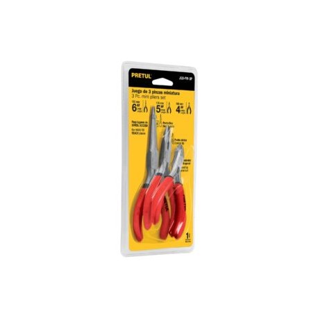 Juego de Pinzas Miniaturas JGO-PM-3P PRETUL
