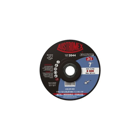 Disco de Corte 2 en 1 para Acero al Carbón y Acero Inoxidable de 7″ 2044 AUSTROMEX
