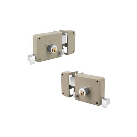 Cerradura de Sobreponer Clásica Izquierda con 2 llaves S-70I HERMEX