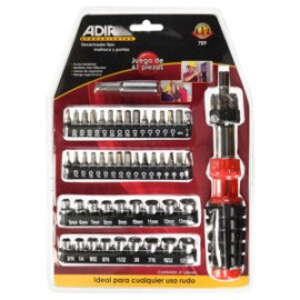 Juego Desarmador 61pz. 789 ADIR
